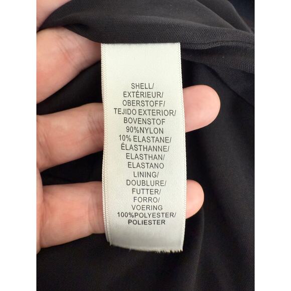 Aidan by Aidan Mattox Caged Back Black Short Dress Size 0 - Picture 6 of 7